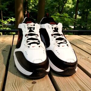 Nike Air Monarch IV Mens White/Black/Red Sneakers - Size 15